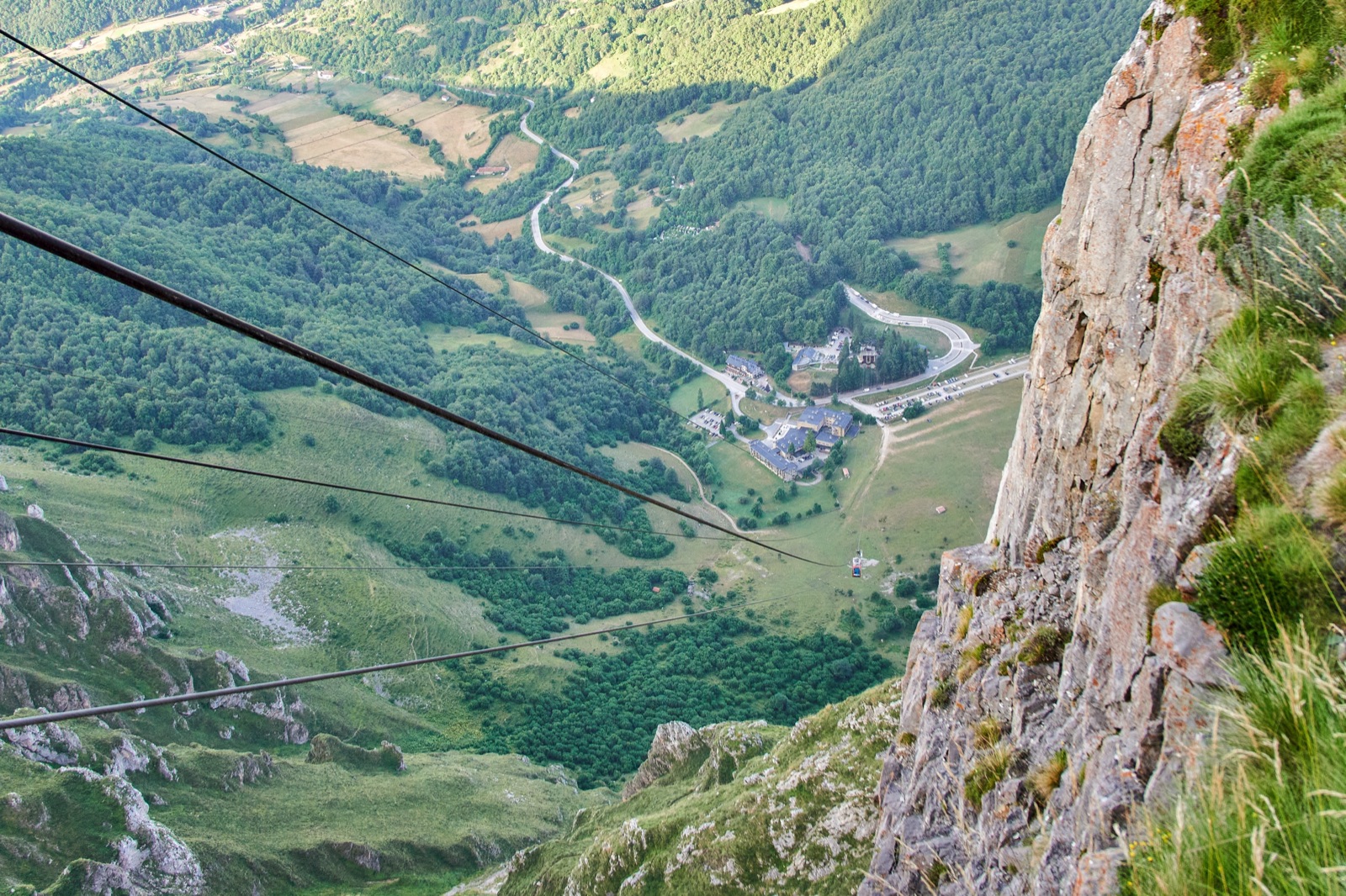 The cable car in Picos de Europa National Park